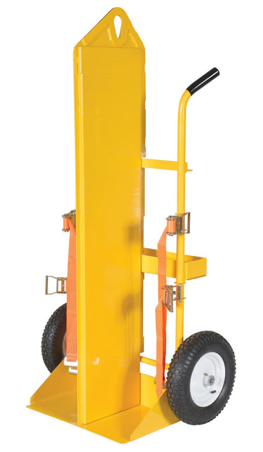 Fire Protection Welding Cylinder Torch Cart w/ Pneumatic Wheels & Overhead Eye Lift